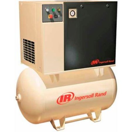 INGERSOLL RAND CO Ingersoll Rand UP6-5-150, 5 HP, Rotary Screw Comp, 80 Gal, Horizontal, 150 PSI, 16 CFM, 1-Phase 200V UP6-5-150 200/1 80